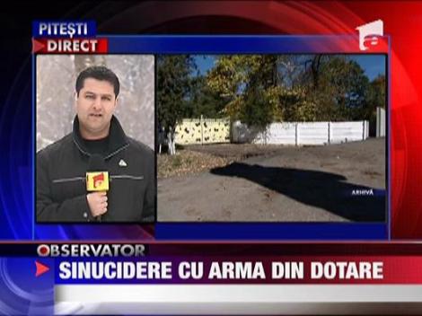Un jandarm s-a sinucis cu arma din dotare