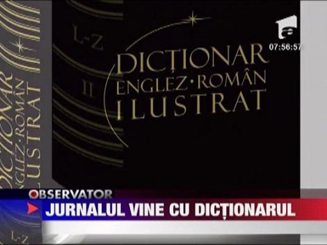 Jurnalul National vine impreuna cu dictionarul englez-roman ilustrat