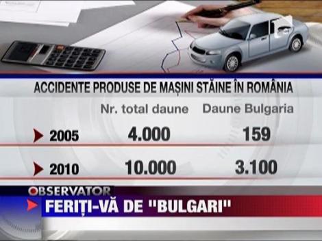 Atentie in trafic la masinile cu numere bulgaresti!