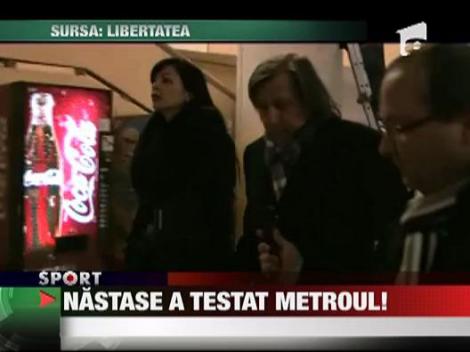 Ilie Nastase a mers pentru prima data in viata cu metroul in Bucuresti