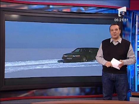 Sosele pe gheata in Estonia