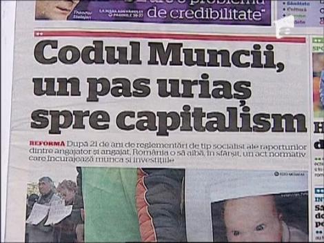 Codul Muncii, un pas urias spre capitalism