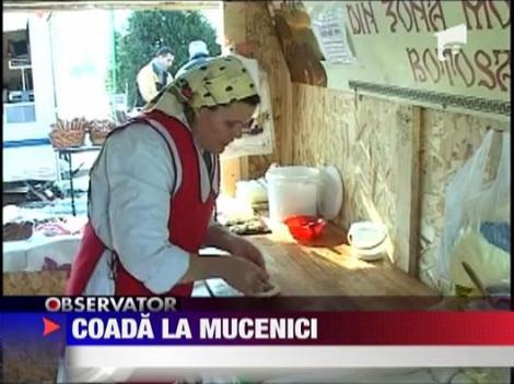 Coada la mucenici la targul de produse traditionale