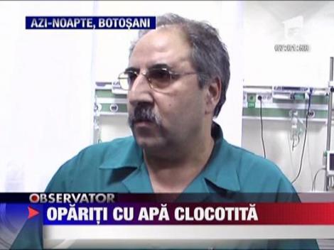 Doi copii, opariti grav cu apa clocotita