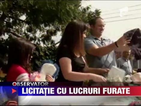 Licitatie cu lucruri furate