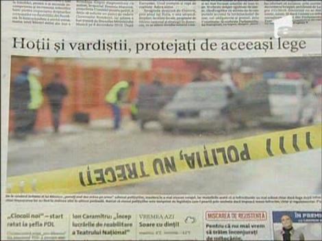 Hotii si politistii sunt aparati de aceiasi lege