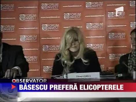 Basescu prefera Romania... din elicopter