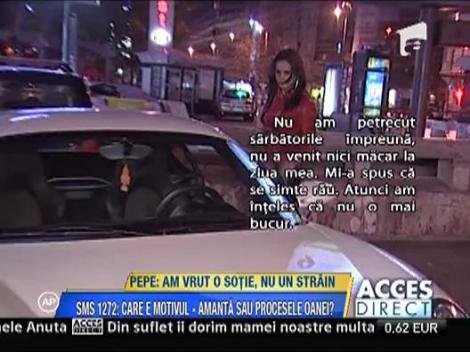 Pepe s-a despartit de Oana pentru ca voia un copil