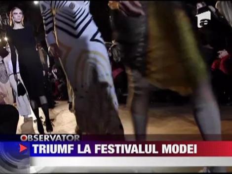 Trium Ingrid Vlasov la Festivalul Modei