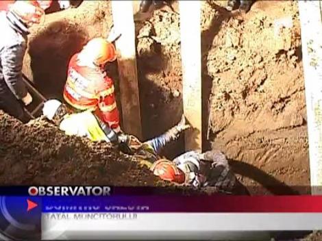 Muncitor salvat dupa 7 ore de chin la Giurgiu