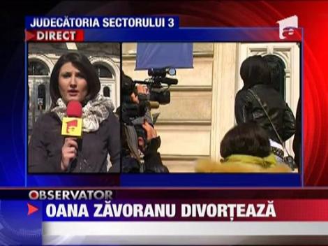 Oana Zavoranu a depus actele de divort