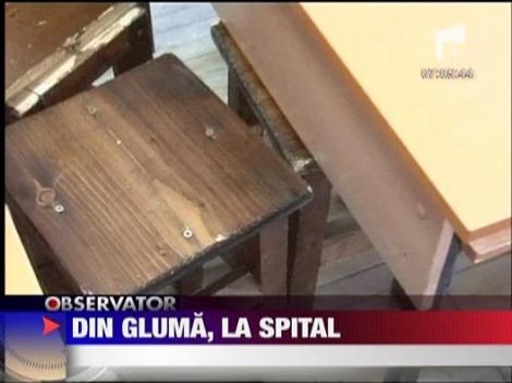 Dintr-o gluma proasta o eleva a ajuns in camera de garda, inconstienta