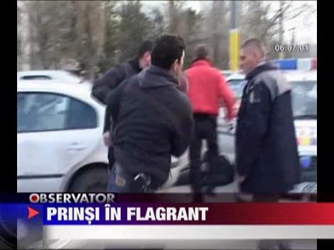 Trei hoti de masini au fost prinsi in flagrant