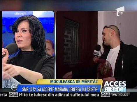 Mariana Moculescu: “Nu vreau sa ma marit. Cristi e un needucat”