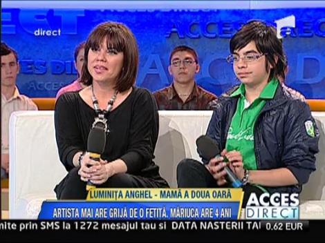 Luminita Anghel a luat in grija o fetita de 4 ani