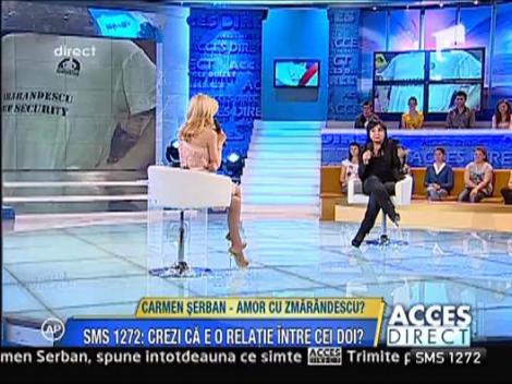 Carmen Serban: "Din nefericire nu am o relatie cu Catalin Zmarandescu"