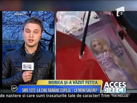 Monica Columbeanu a plans cand si-a vazut fetita