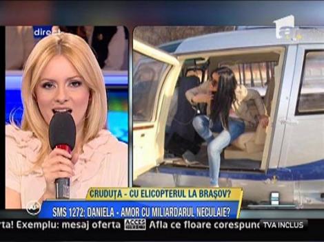 Daniela Crudu s-a plimbat cu elicopterul unui miliardar