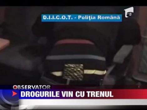 Droguri aduse cu trenul