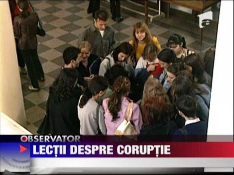 Lectii despre coruptie in scoli