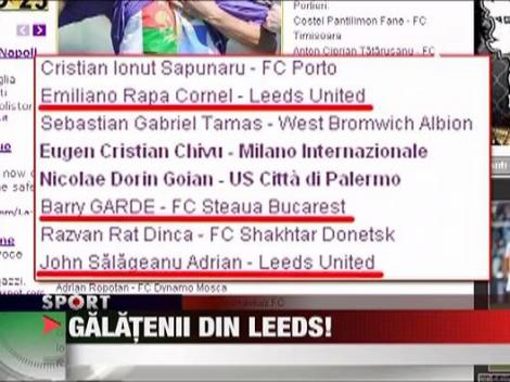 Rapa si Salageanu de la Otelul Galati, au fost transferati in Liga a doua din Anglia la Leeds