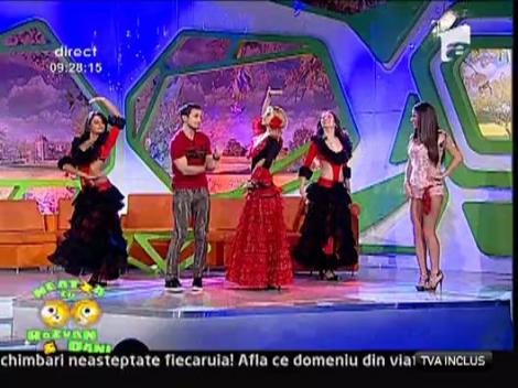 Andreea Balan a instruit-o, in direct, pe vecina Roxana