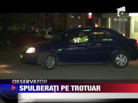 Copii spulberati pe trotuar de un sofer incepator
