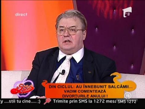 Vadim Tudor: "In divortul dintre Monica si Irinel, sentimental tin cu el"