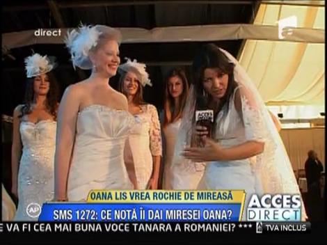 Oana Lis in rochie de mireasa