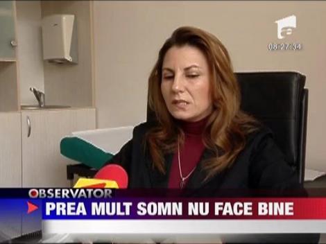 Prea mult somn nu face bine