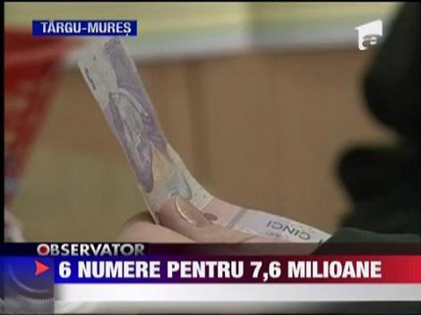 6 numere pentru 7,6 milioane