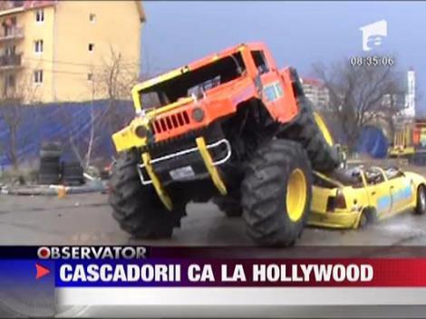 Cascadorii ca la Hollywood la Gherla