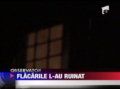 Flacarile au ruinat un barbat din Azuga