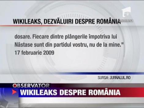 Wikileaks face dezvaluiri despre Romania