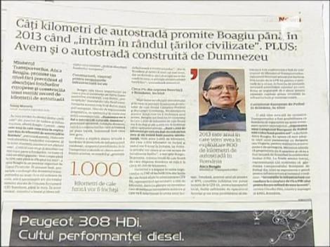 800 km de autostrada pana in 2013