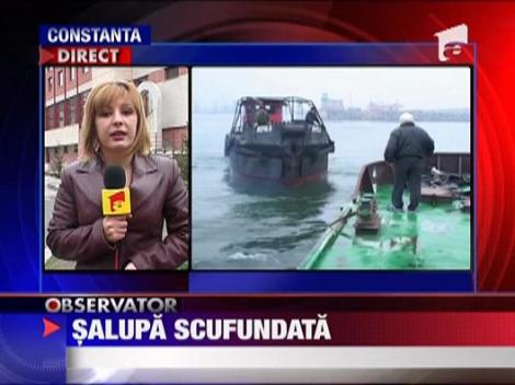 Salupa scufundata in Portul Constanta
