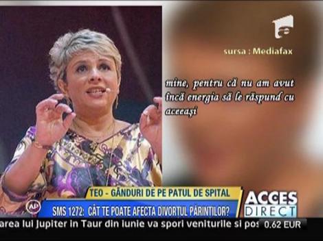 Teo Trandafir, ganduri de pe patul de spital