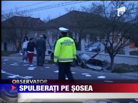 Spulberati pe sosea, din cauza oboselii