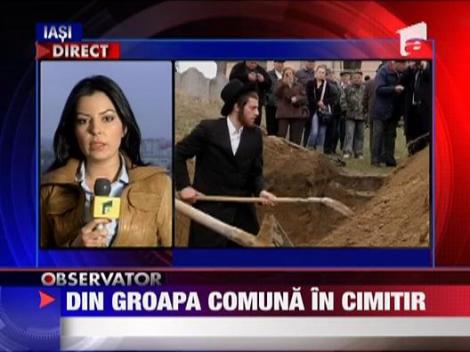 Din groapa comuna in cimitir