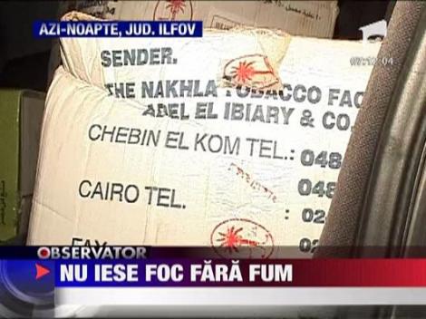 Doi contrabandisti de tutun au fost prinsi in flagrant