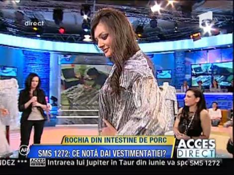 Rochia de seara din mate de porc