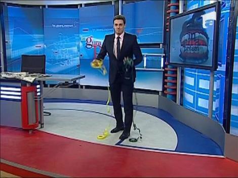 Badea se antreneaza pentru "Castigi in 60 de secunde"