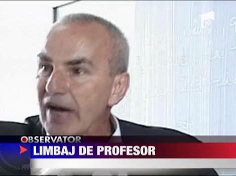 Profesor de liceu cu limbaj de mahala