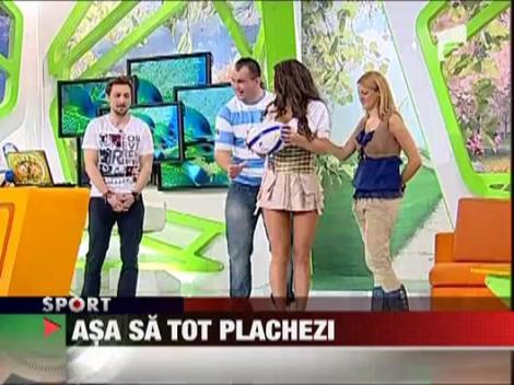 Capitanul Farului, Daniel Carpo, a placat-o in direct pe colega noastra Floriana Iacob