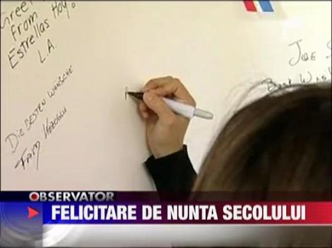 Felicitare de nunta secolului