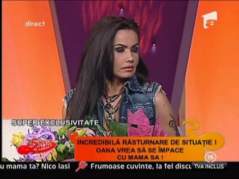 Oana Zavoranu le-a dat un buchet de flori lui Tudy si bunicului sau