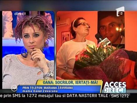 Marioara Zavoranu despre buchetului de flori socrilor Oanei