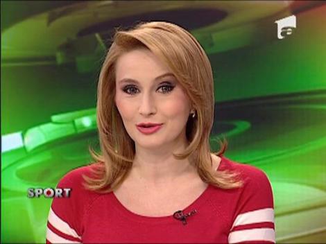 Sandra Izbasa s-a antrenat la pupitrul stirilor