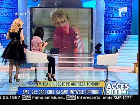 Andreea Tonciu i-a dat papucii lui Nicolae Mitea