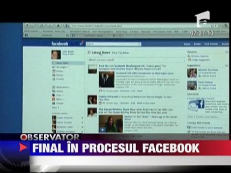 Final in procesul Facebook